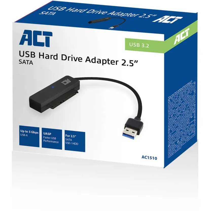ACT Connectivity USB adapterkabel naar 2,5