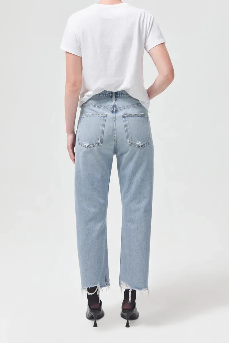 Agolde 90's crop pant in nerve