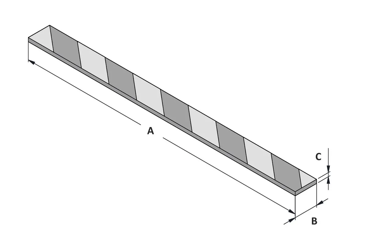 Beschermstrip plat 75 cm MW Tools