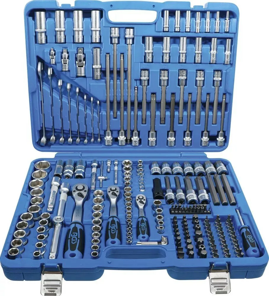 BGS TECHNIC DOPSLEUTELSET ZESKANT 6,3 MM (1/4) / 10 MM (3/8) / 12,5 MM (1/2) 213DELIG