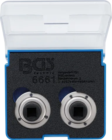 BGS TECHNIC REMZUIGERTERUGSTELADAPTERSET UNIVERSEEL MET 2 & 3 PENNEN 2DLG
