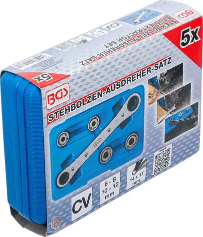 BGS TECHNIC TAPEIND UITDRAAIERSET 6  12 MM 5DELIG