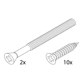 BOUT ARTITEC (SET) M4X50MM (2X) + 10X HOUTSCHROEF VOOR PL