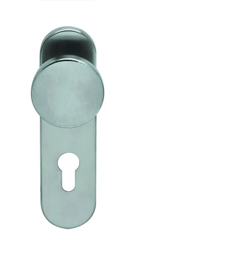 DEURKNOP ARTITEC 97822 PL (STK) OP KORTSCHILD AFG. 45X170MM BB56MM RVS MAT