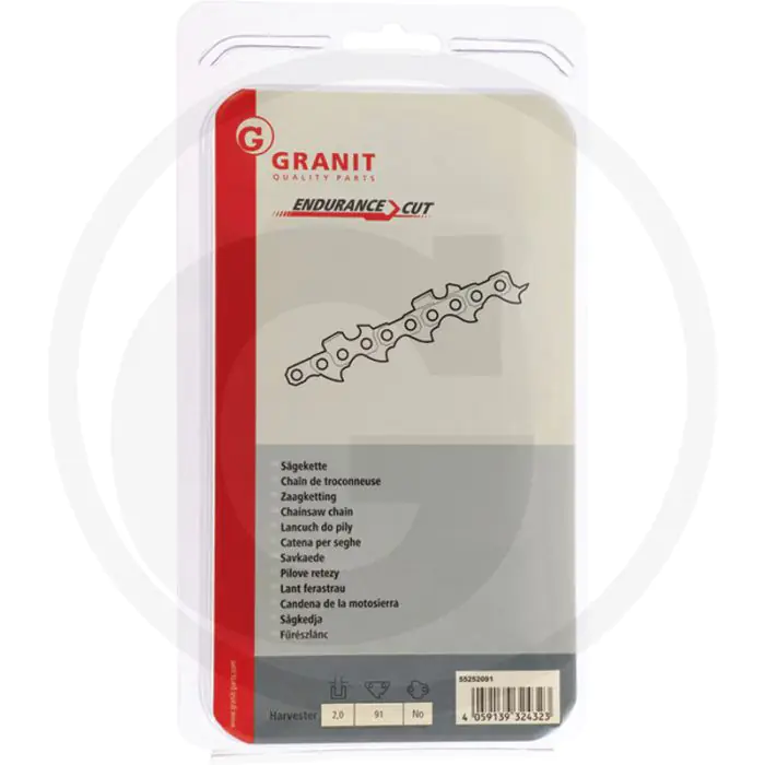 Endurance cut zaagketting harvester, ronde zaagtand - aantal aandrijfschakels: 91