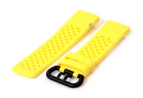 Fitbit Charge 3 perforated horlogeband geel