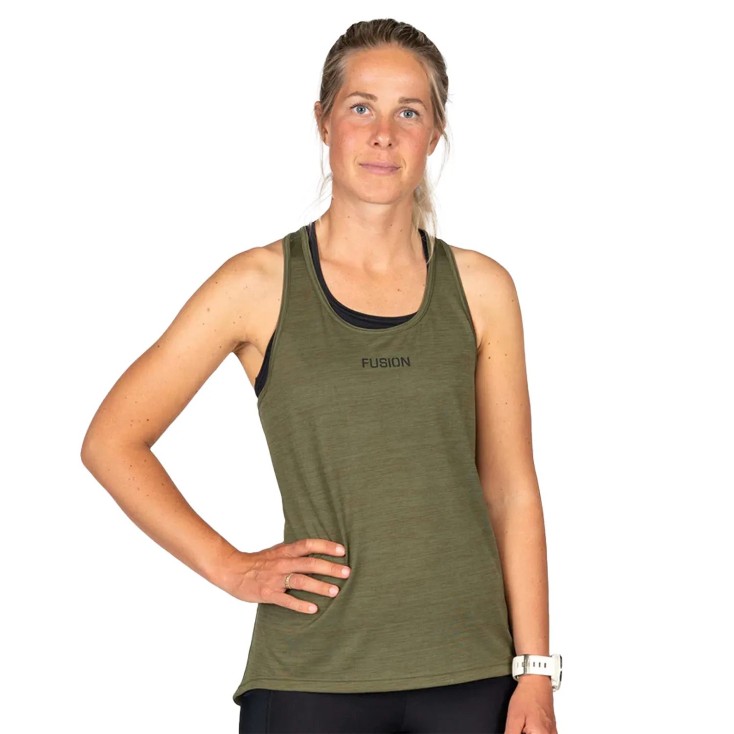 Fusion Training Top groen dames