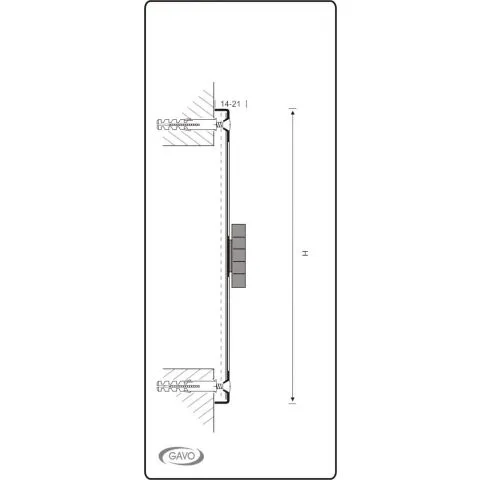 GAVO SCHUIFROOSTER 500X240MM  MET DRAAIKNOP  MET VLIEGENGAAS  ALUMINIUM  ZUIVERWIT