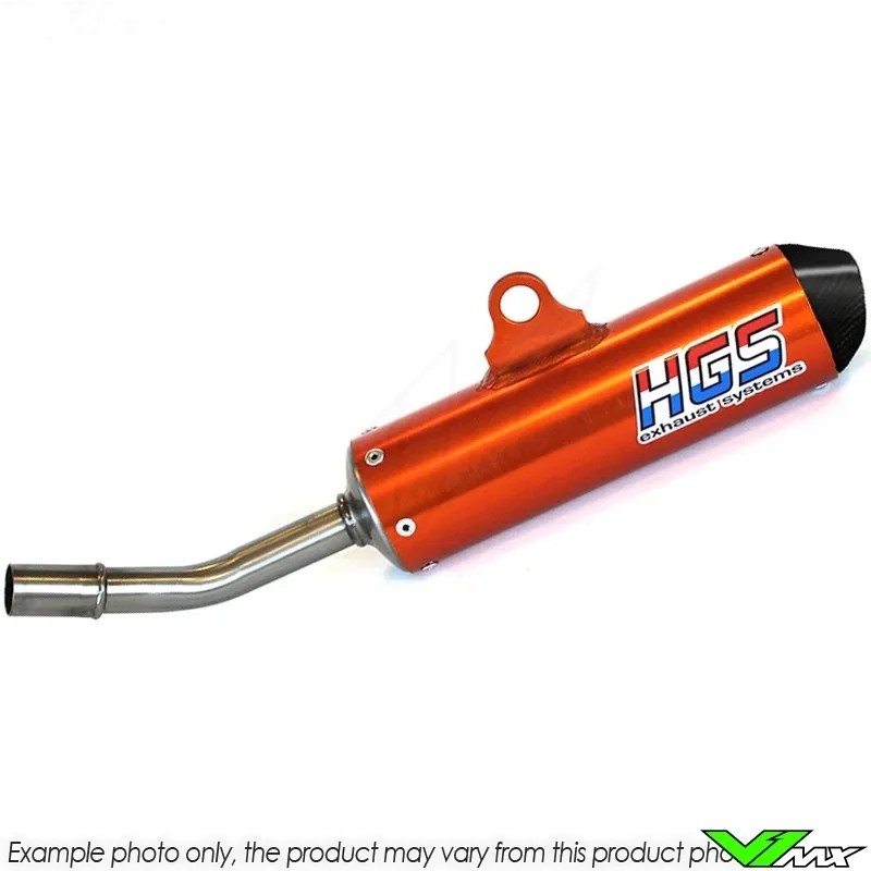 HGS UITLAAT DEMPER ORANJE CARBON  HUSQVARNA TC125 KTM 125SX