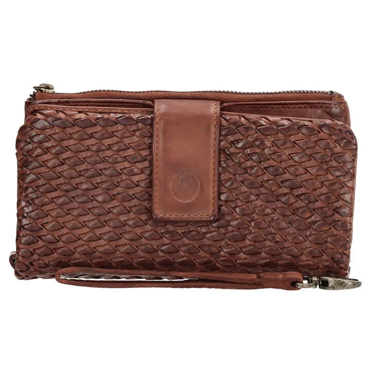 Hide en Stitches Clutch/Portemonnee Atlas Cognac