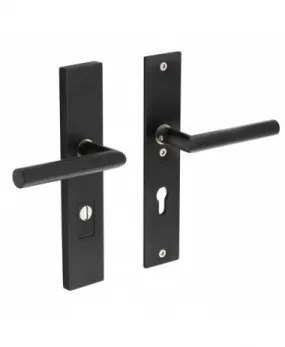 Intersteel Achterdeurbeslag mat zwart PC72 KT rechthoek SKG***