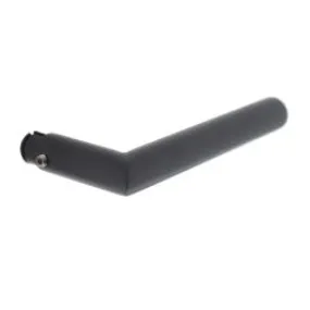 INTERSTEEL Deurkruk Jura recht Hoek 90°ø19mm RVS mat zwart