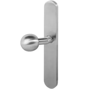 Intersteel knopschild XL links verdekt rond blind rvs