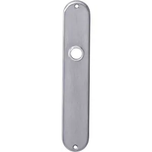 Intersteel Langschild ovaal 220x41mm WC72/8 rvs