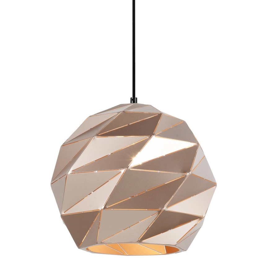 ITALUX  HANGLAMP AAN EEN KOORD PALERMO 1XE27/40W/230V DIAMETER 32 CM ROSéGOUD