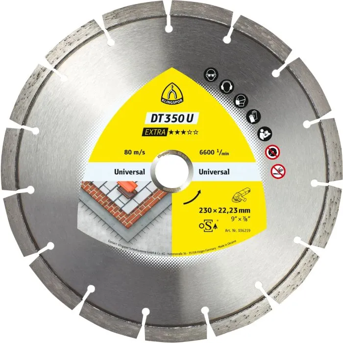 KLINGSPOR  DT 350 U EXTRA  DIAMANTSCHIJVEN  115 X 22.23MM