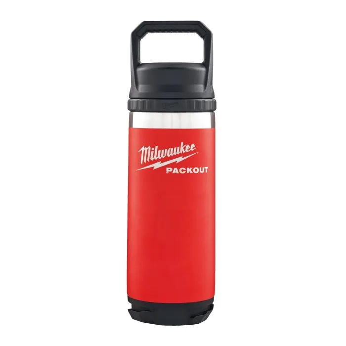 MILWAUKEE PACKOUT DRINKFLES M 532ML  ROOD