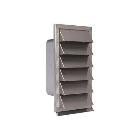 NEDCO BUITENROOSTER 220X90MM  VASTE LAMELLEN  RVS  WIT