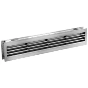 Nedco deurventilatierooster 455 x 90 mm chroon