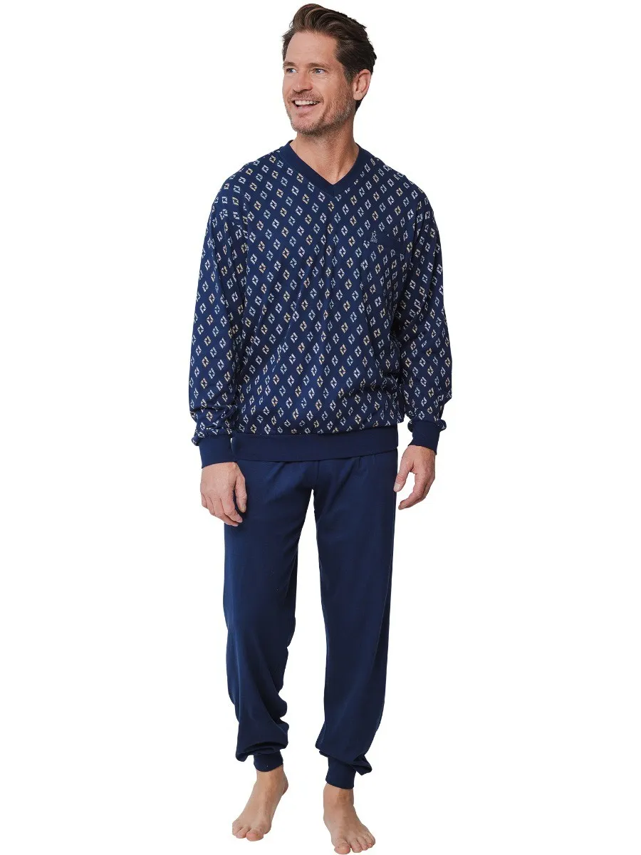   Robson Heren Pyjama Donkerblauw    