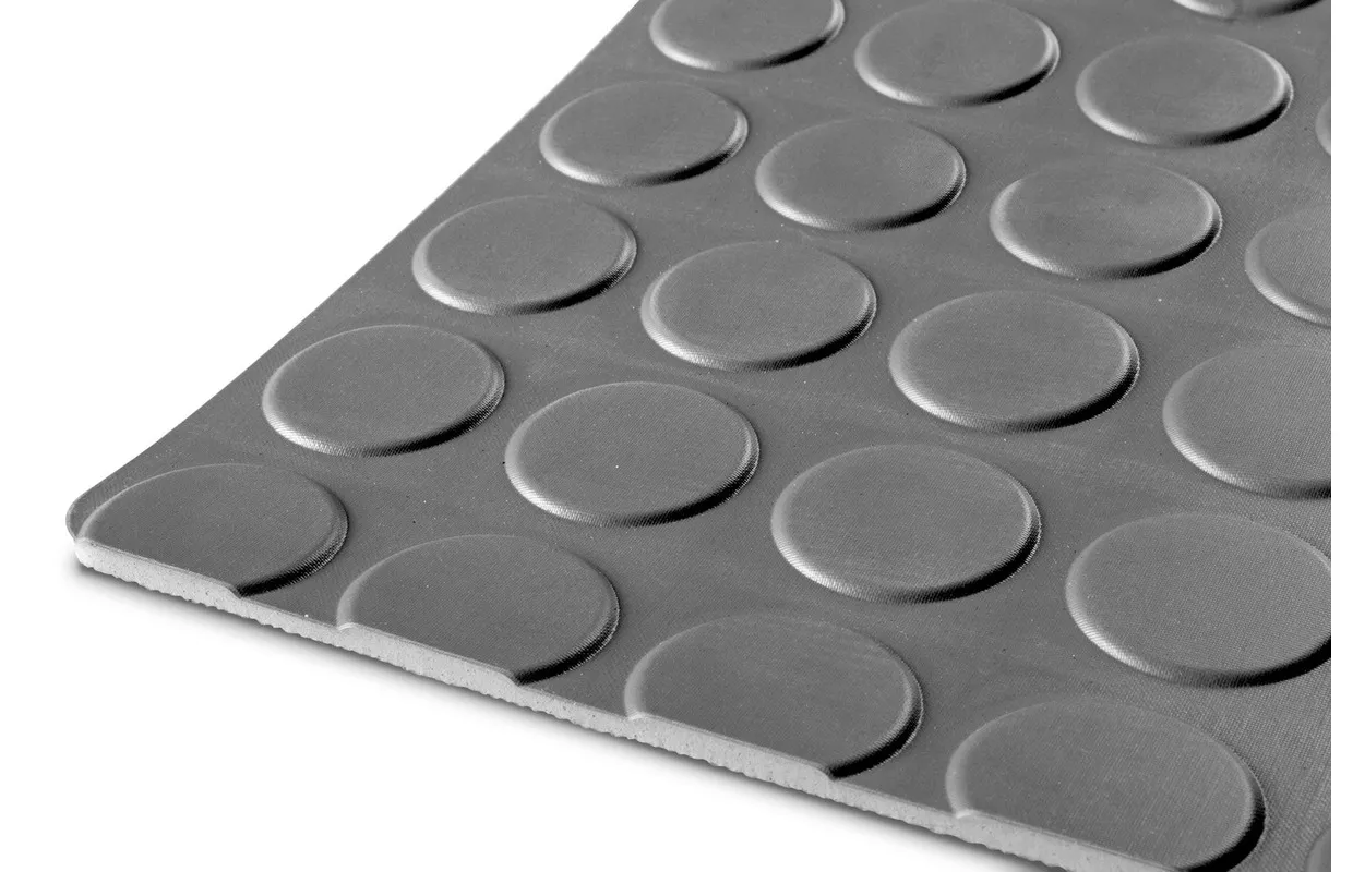 Rubber op rol 10mx1200mmx3mm nop grijs MW Tools