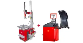 Set bandenwisselaar BT200M 230V+ balanceermachine BB350 230V MW Tools