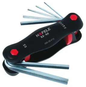 Set binnenzeskantsleutels, Häfele Wiha Multitool PocketStar®, 7-delig