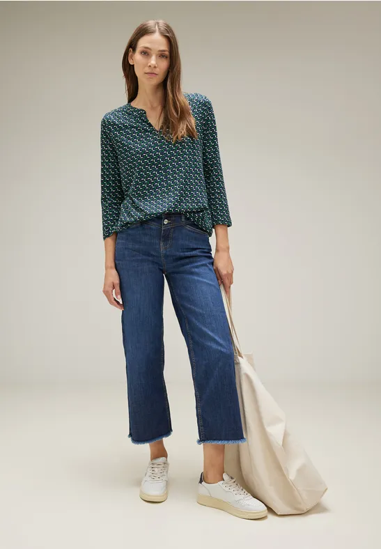 Street One Jersey shirt met print