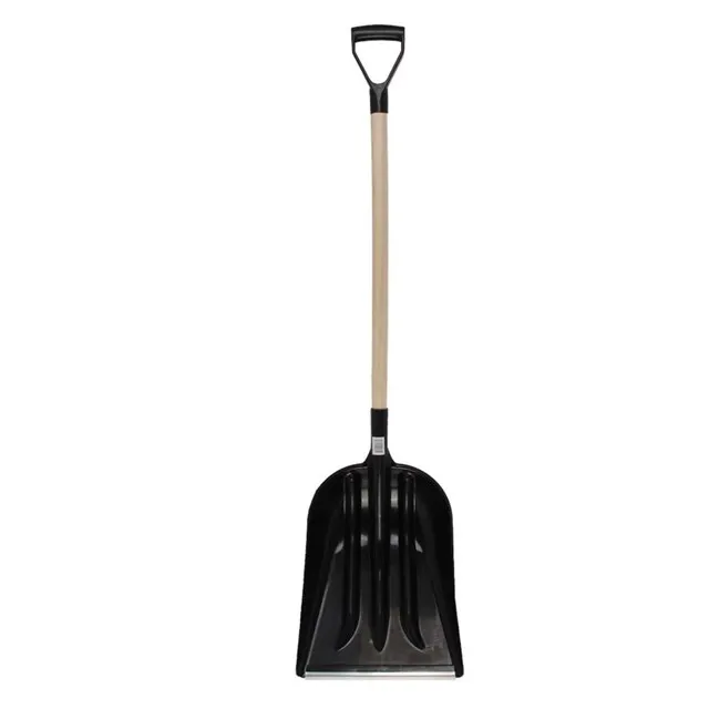 Talen Tools Sneeuwschuiver Kunststof Blad Met Houten Steel