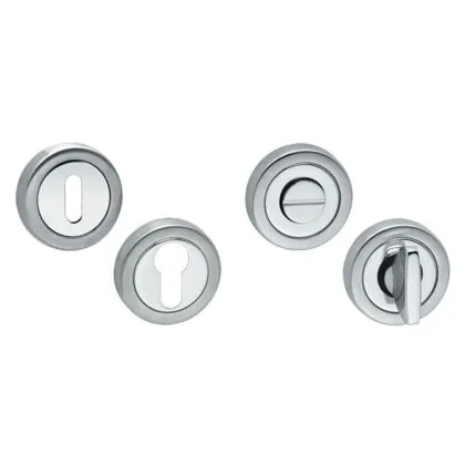TOILETGARNITUUR ARTITEC ROND (PAAR) Ø52MM 67MM RVS MAT GLANS