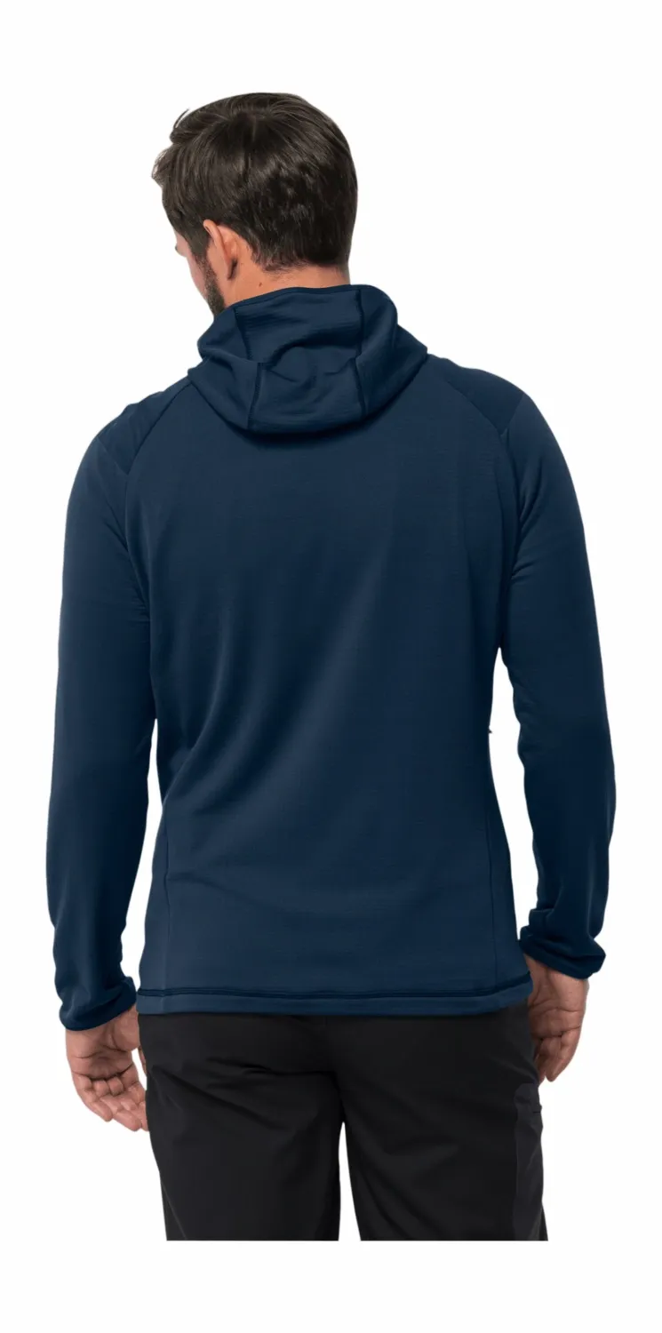 Vest Jack Wolfskin Men Kolbenberg Hooded Full Zip Phantom