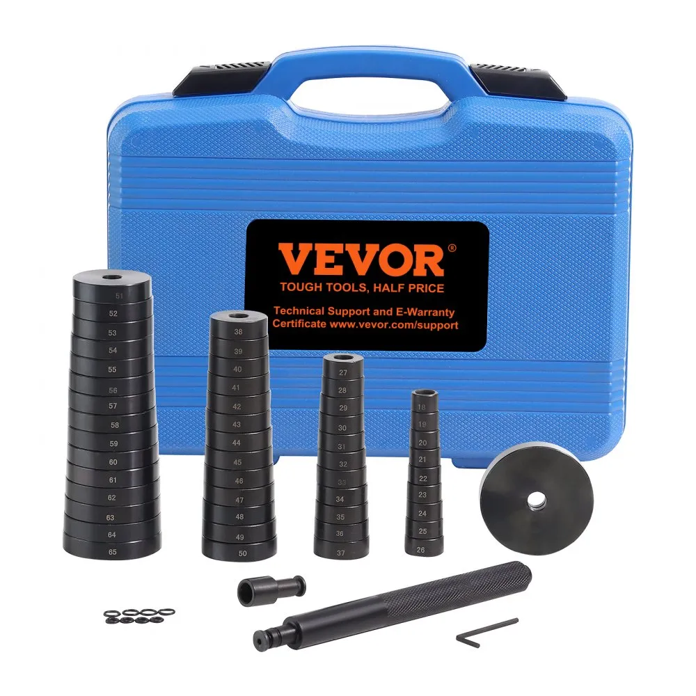 VEVOR 52DELIGE WIELLAGERDRUKSTUK AANDRIJFSET, LAGERDRUKSTUKKENSET 1865 MM, MEENEMER VOOR LAGERBUSSEN, AFDICHTRING, LAGERPERSGE