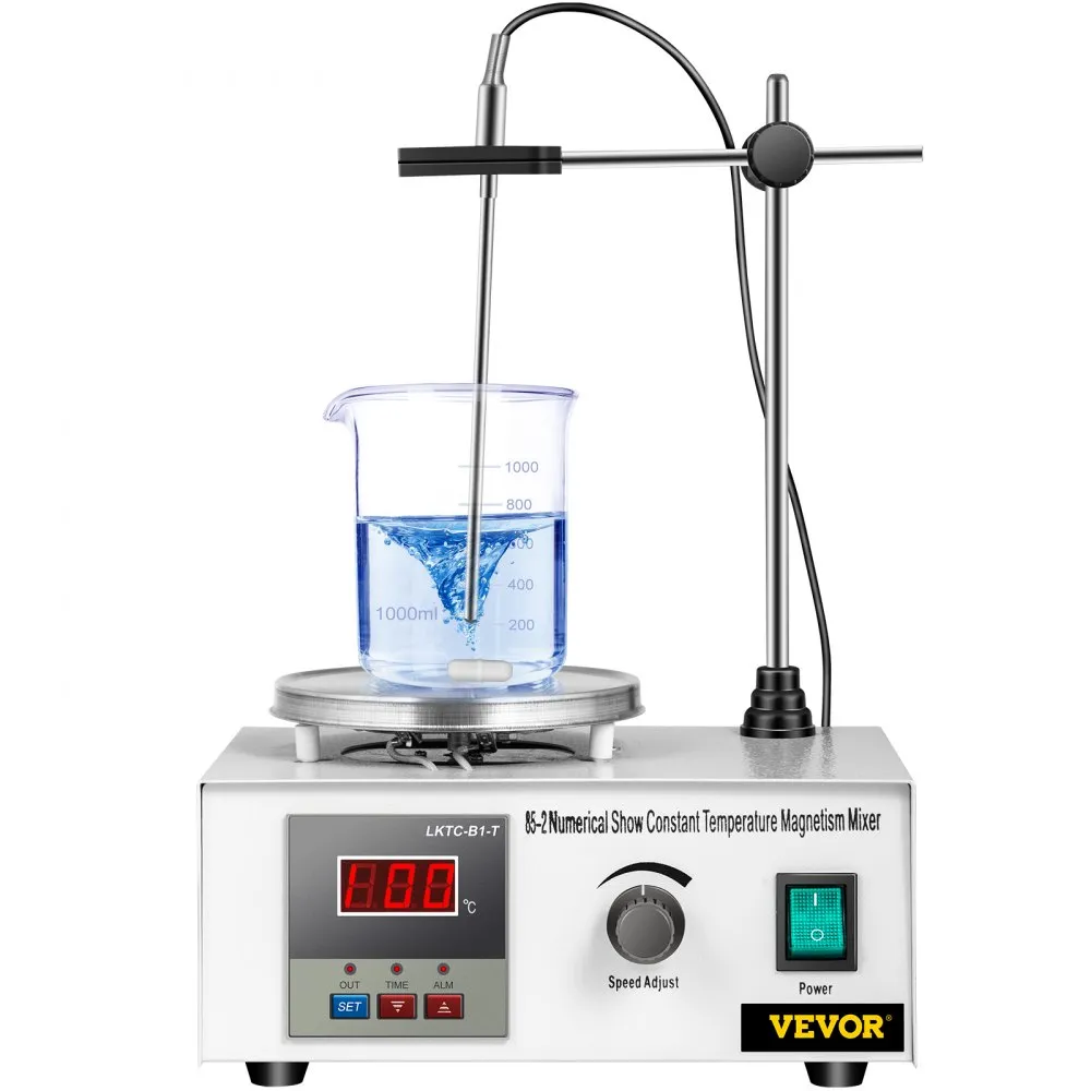 VEVOR 852 MAGNEETROERDER MET VERWARMINGSPLAAT DIGITAAL DIGITAAL DISPLAY 2400 PUNTEN MIXER
