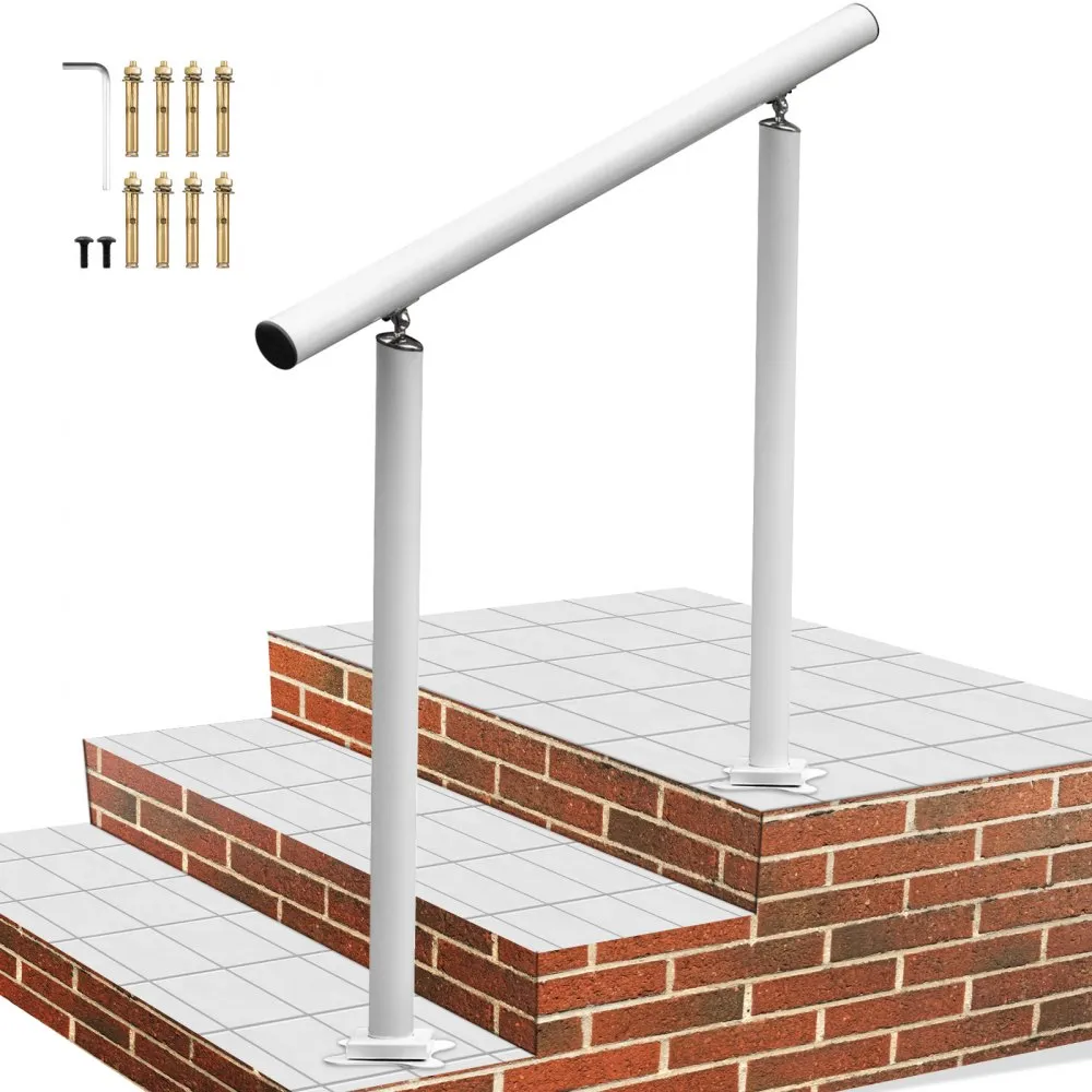 VEVOR Balustrade Trap Leuning Trapleuning Lengte 91,4cm Leuning Wandleuning Wandtrap Trapleuning Hoogte 86,4cm Roestvrij Staal B