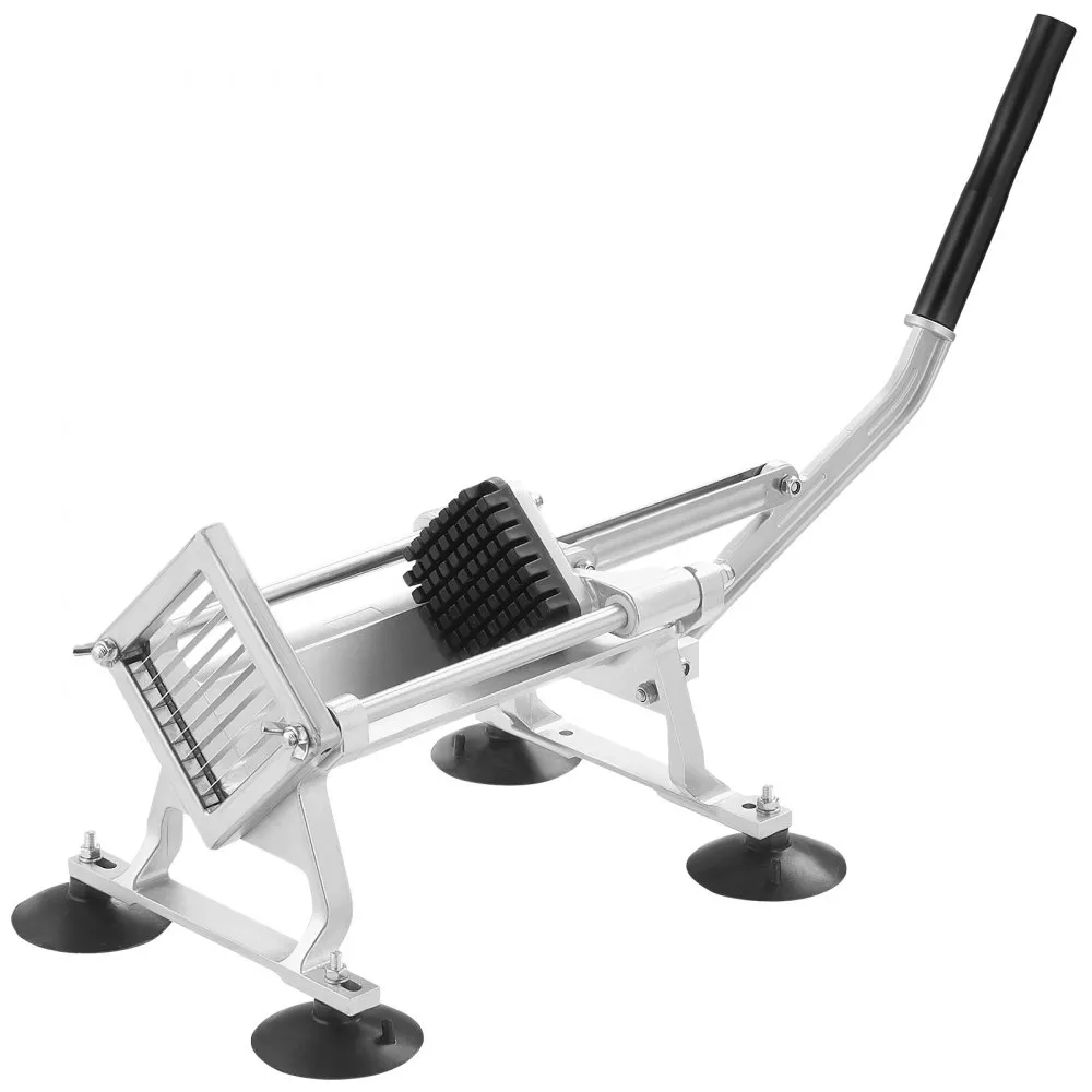 VEVOR Commerciële Groentesnijder, 3/8 Inch Fruitsnijder, Groentesnijder van roestvrij staal en aluminiumlegering, Snijder met an