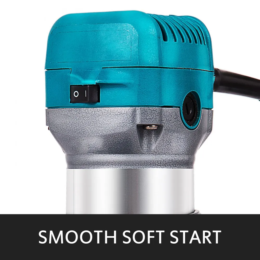 VEVOR compacte router met 3 basissen Variabele snelheid Kantelbasis Soft Start verwijdering Pro