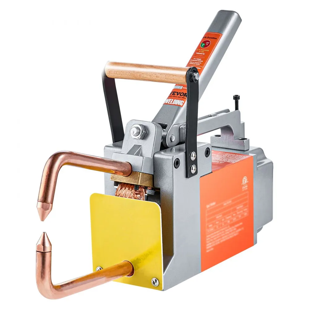 VEVOR draagbare puntlasmachine, 1/8" dikke puntlasmachine met 1,5 kVA invoercapaciteit, lastippistool, puntlasmachine voor 