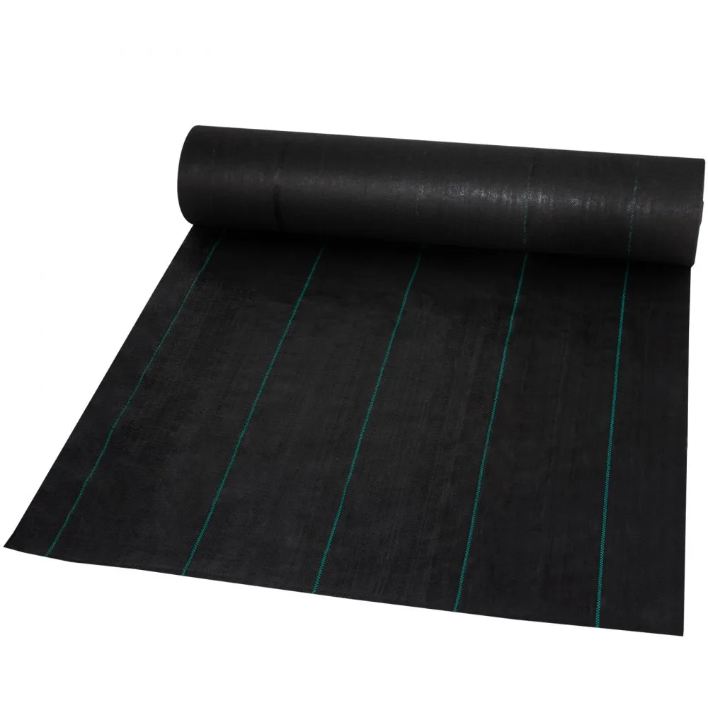 VEVOR onkruiddoek 36.6m2 onkruidvlies tuinvlies tegen onkruid 1,2x30,5m (1 rol) onkruidfolie van Pp waterdoorlatend scheurvast c