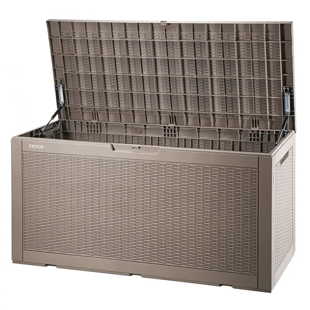VEVOR OPBERGBOX 378,5L PPAPPARATUURBOX 1220X545X623MM OPBERGBOX VOOR BUITEN 299KG DRAAGVERMOGEN TUINBOX KUSSENBOX IDEAAL VOOR H