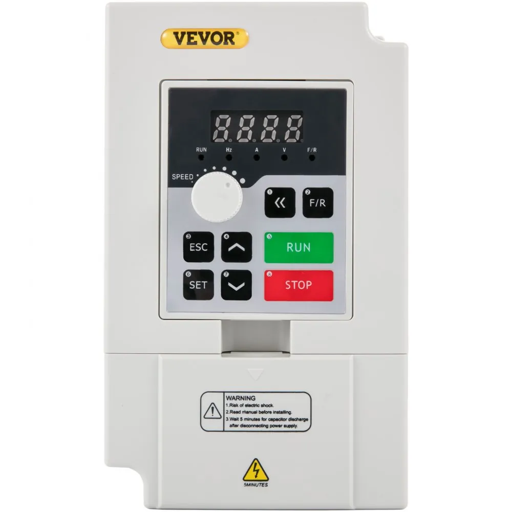 VEVOR VARIABELE FREQUENTIE OMVORMER 3 KW FREQUENTIE OMVORMER 150X90X118 MM DRIEFASIGE FREQUENTIEOMVORMER VAN ABSVLAMVERTRAGEND 
