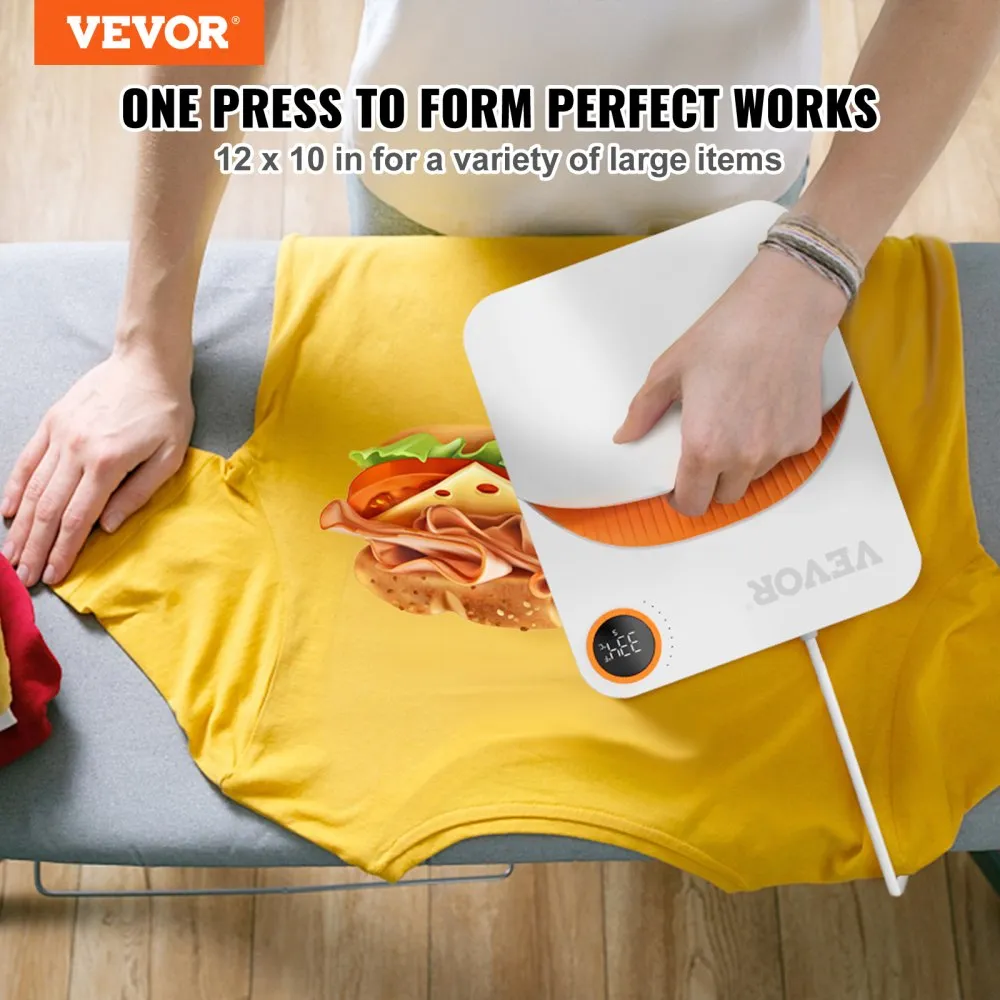 VEVOR WARMTEPERS WARMTEPERS DOEHETZELF TSHIRT 30,5X25,4C TEXTIELDRUK HOT PRESS