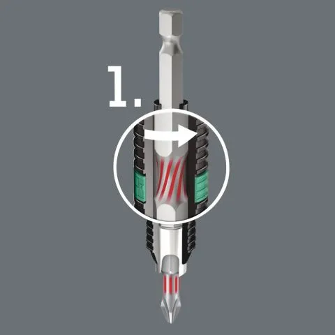 WERA 1/4" POZIDRIVE BITORSION BIT  PZ3 X 50MM