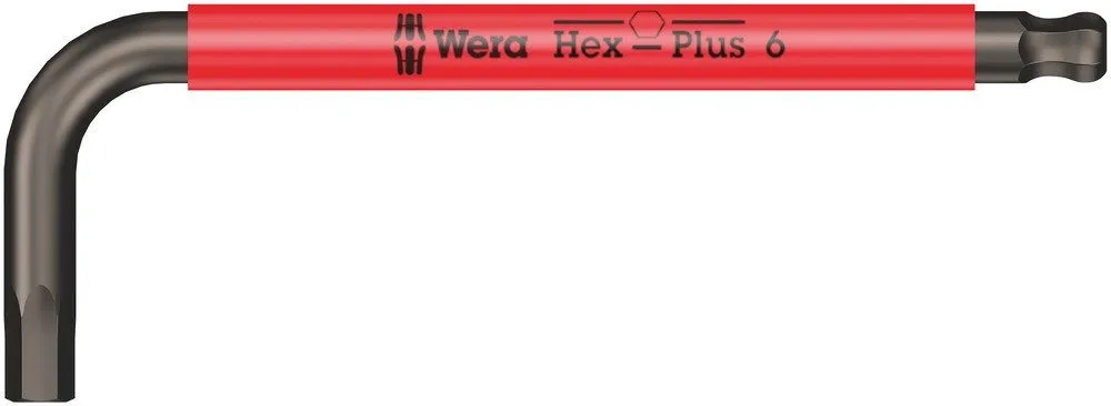 WERA 950 SPKS STIFTSLEUTEL MULTICOLOUR RISCH 6X100MM  022675