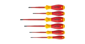 Wiha Schroevendraaierset SoftFinish electric slimFix (Rood/geel, 6-delig)