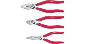 Wiha Tangenset Classic (Rood, combinatie-, punt-, zijkniptang 3-delig)