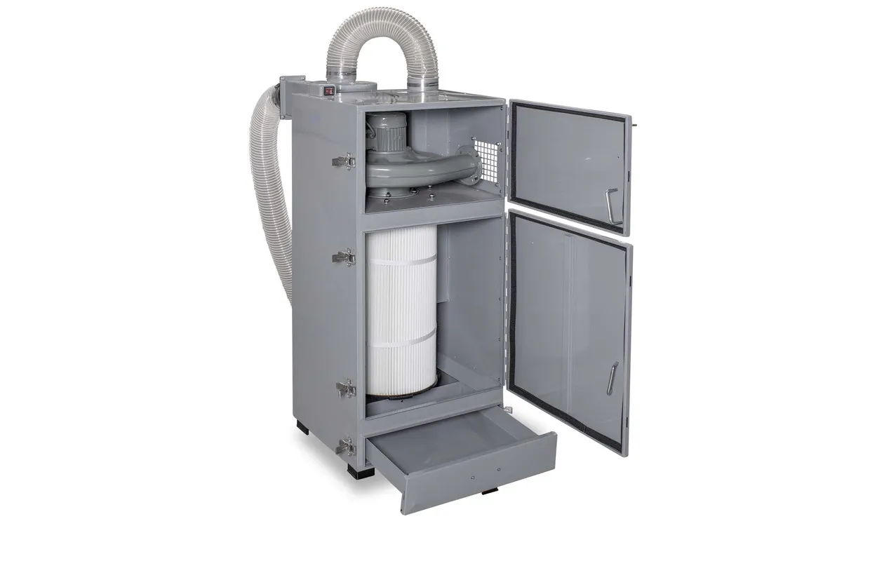 Zandstraalcabine 1200 L met cartridgefilter en cyclonische stofafzuiging MW Tools